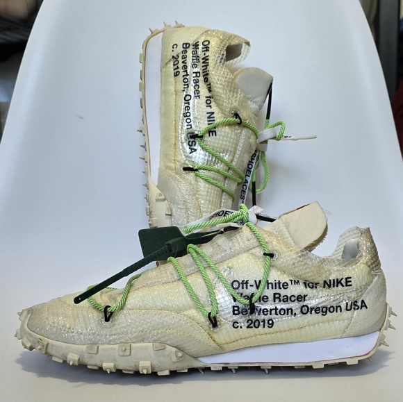 Nike × Off-White Waffle Racer Electric Green - Picture 7 of 12